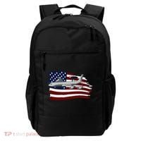 E3 Sentry Awacs Plane Us Flag Usa Backpack thumb 0