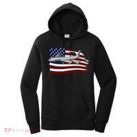 E3 Sentry Awacs Plane Us Flag Usa Women's Hoodie thumb 0
