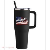 E3 Sentry Awacs Plane Us Flag Usa 40oz Vacuum Insulated Stainless Steel Travel Tumbler thumb 0