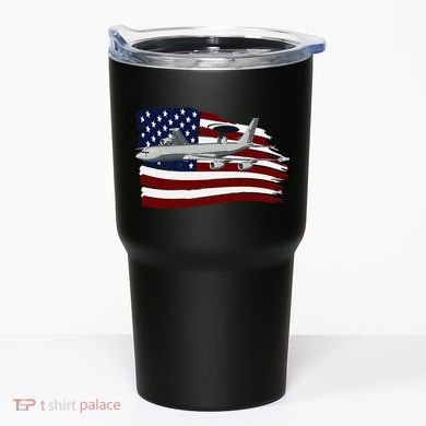 E3 Sentry Awacs Plane Us Flag Usa Tumbler