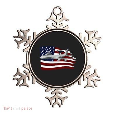 E3 Sentry Awacs Plane Us Flag Usa Ornament