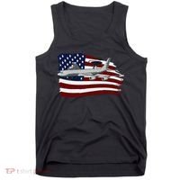 E3 Sentry Awacs Plane Us Flag Usa Tank Top thumb 0