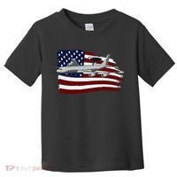 E3 Sentry Awacs Plane Us Flag Usa Toddler T-Shirt thumb 0