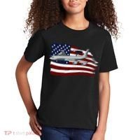 E3 Sentry Awacs Plane Us Flag Usa Kids T-Shirt thumb 2