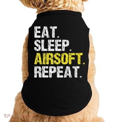 Eat Sleep Airsoft Repeat Air Soft Cool Doggie Tank