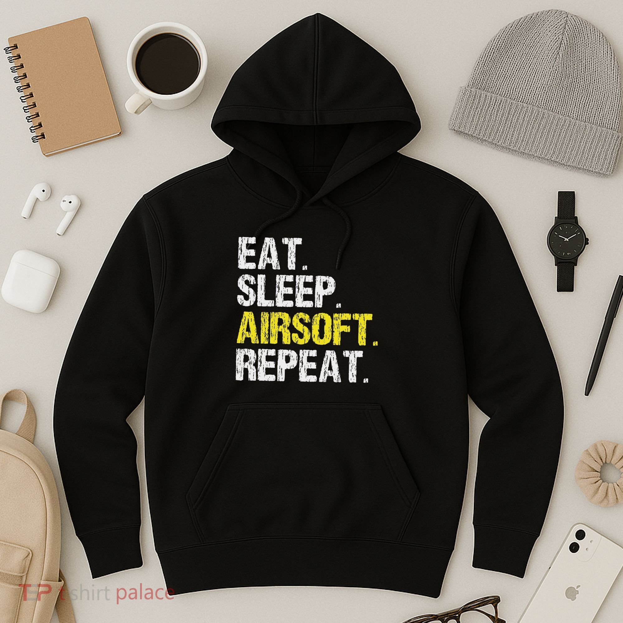 Eat Sleep Airsoft Repeat Air Soft Cool Hoodie