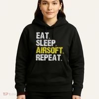 Eat Sleep Airsoft Repeat Air Soft Cool Hoodie thumb 5