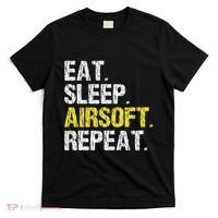 Eat Sleep Airsoft Repeat Air Soft Cool T-Shirt thumb 0