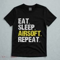 Eat Sleep Airsoft Repeat Air Soft Cool T-Shirt thumb 5