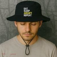 Eat Sleep Airsoft Repeat Air Soft Cool Bucket Hat thumb 2