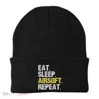 Eat Sleep Airsoft Repeat Air Soft Cool Beanie thumb 0