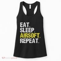Eat Sleep Airsoft Repeat Air Soft Cool Women's Tank Top thumb 0
