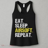 Eat Sleep Airsoft Repeat Air Soft Cool Women's Tank Top thumb 3