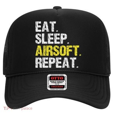Eat Sleep Airsoft Repeat Air Soft Cool Hat