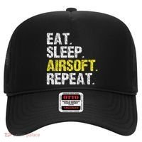 Eat Sleep Airsoft Repeat Air Soft Cool Hat thumb 0