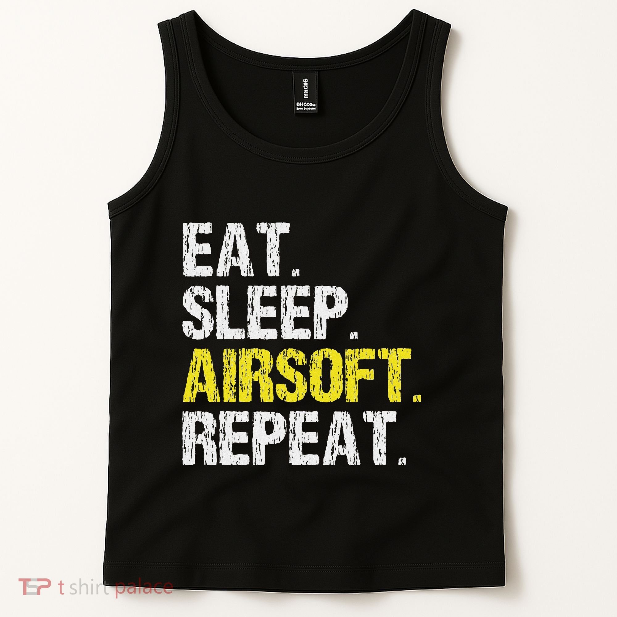 Eat Sleep Airsoft Repeat Air Soft Cool Tank Top