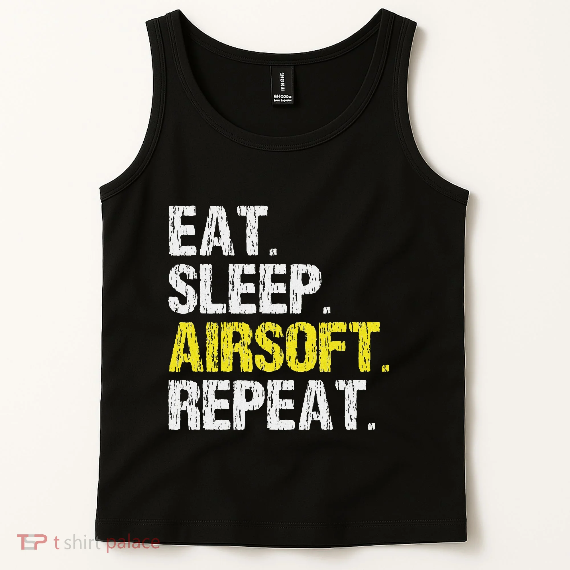 Eat Sleep Airsoft Repeat Air Soft Cool Tank Top