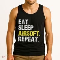 Eat Sleep Airsoft Repeat Air Soft Cool Tank Top thumb 3