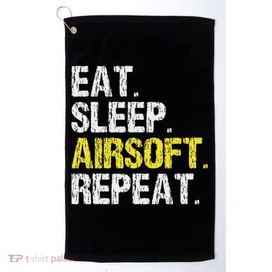 Eat Sleep Airsoft Repeat Air Soft Cool Golf Towel