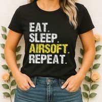Eat Sleep Airsoft Repeat Air Soft Cool Women's T-Shirt thumb 2