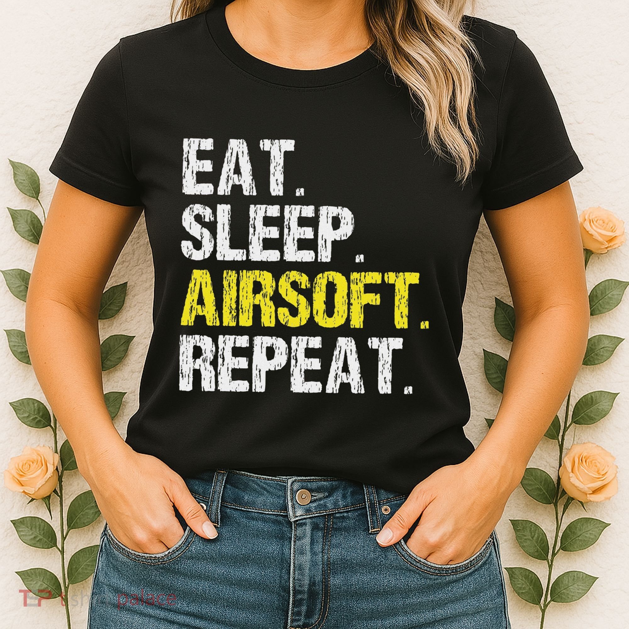 Eat Sleep Airsoft Repeat Air Soft Cool Women's T-Shirt
