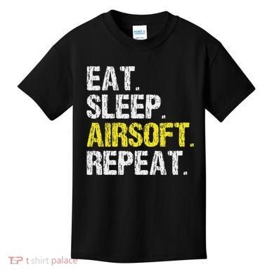 Eat Sleep Airsoft Repeat Air Soft Cool Kids T-Shirt