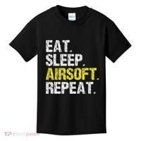 Eat Sleep Airsoft Repeat Air Soft Cool Kids T-Shirt thumb 0