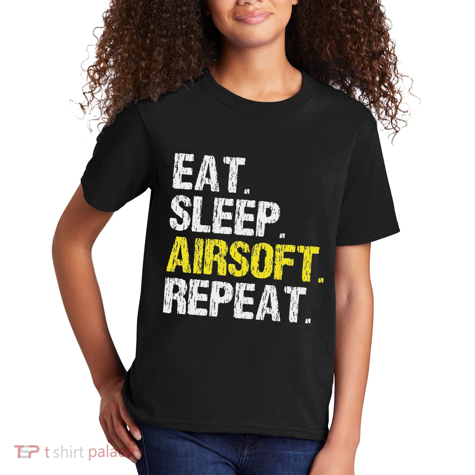 Eat Sleep Airsoft Repeat Air Soft Cool Kids T-Shirt