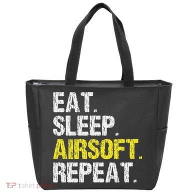 Eat Sleep Airsoft Repeat Air Soft Cool Tote Bag