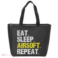 Eat Sleep Airsoft Repeat Air Soft Cool Tote Bag thumb 0