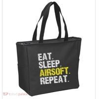 Eat Sleep Airsoft Repeat Air Soft Cool Tote Bag thumb 2