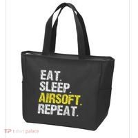 Eat Sleep Airsoft Repeat Air Soft Cool Tote Bag thumb 3