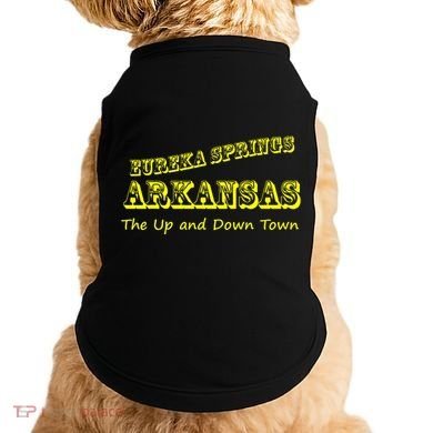 Eureka Springs Arkansas Up And Down Town Souvenir Doggie Tank