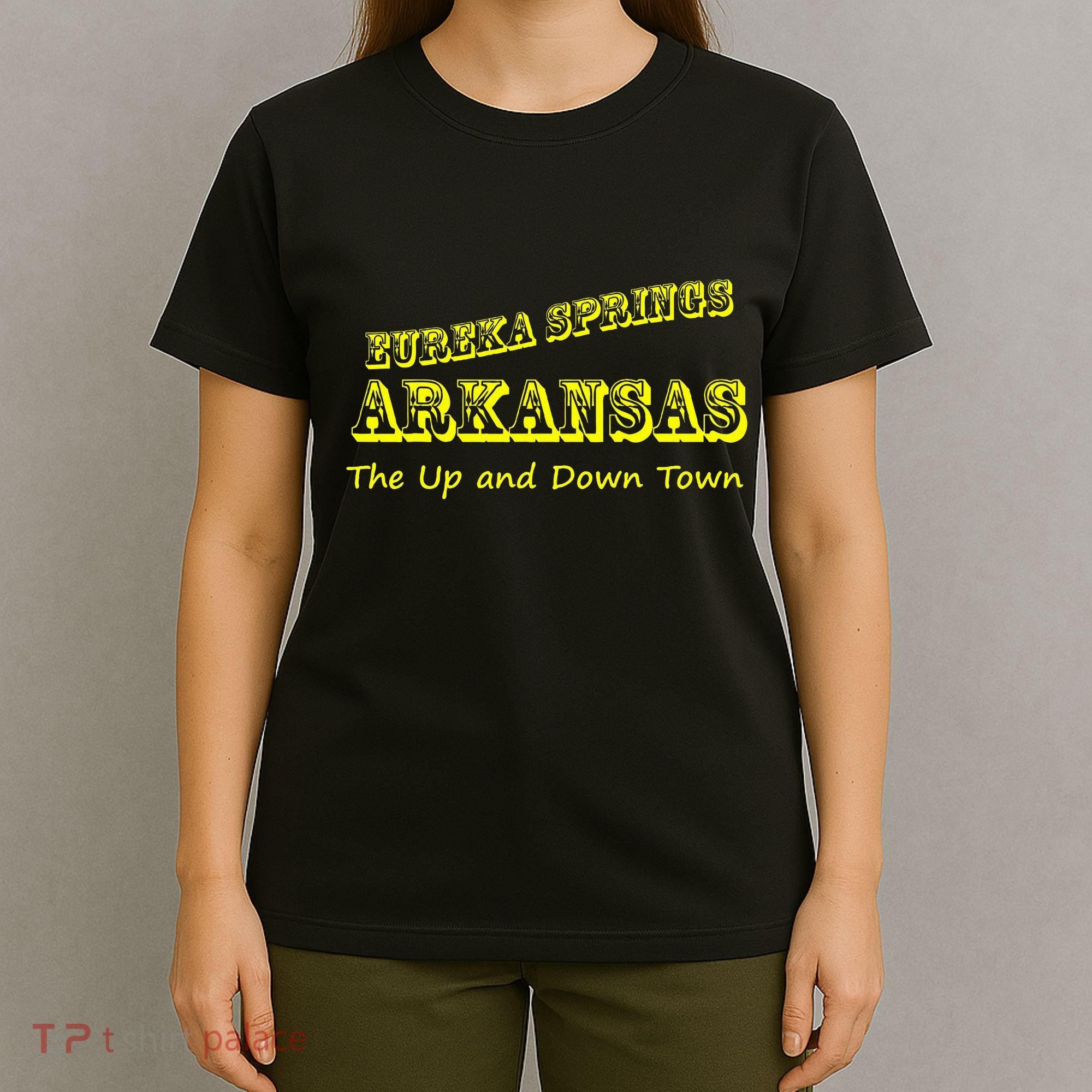 Eureka Springs Arkansas Up And Down Town Souvenir T-Shirt