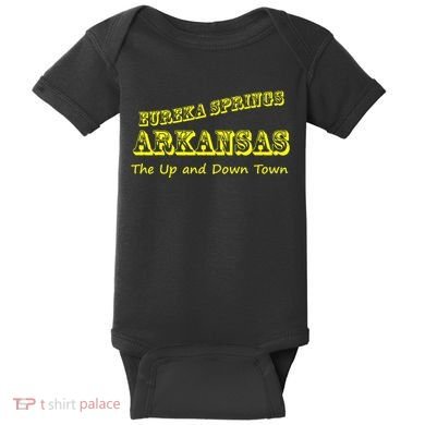 Eureka Springs Arkansas Up And Down Town Souvenir Baby Bodysuit