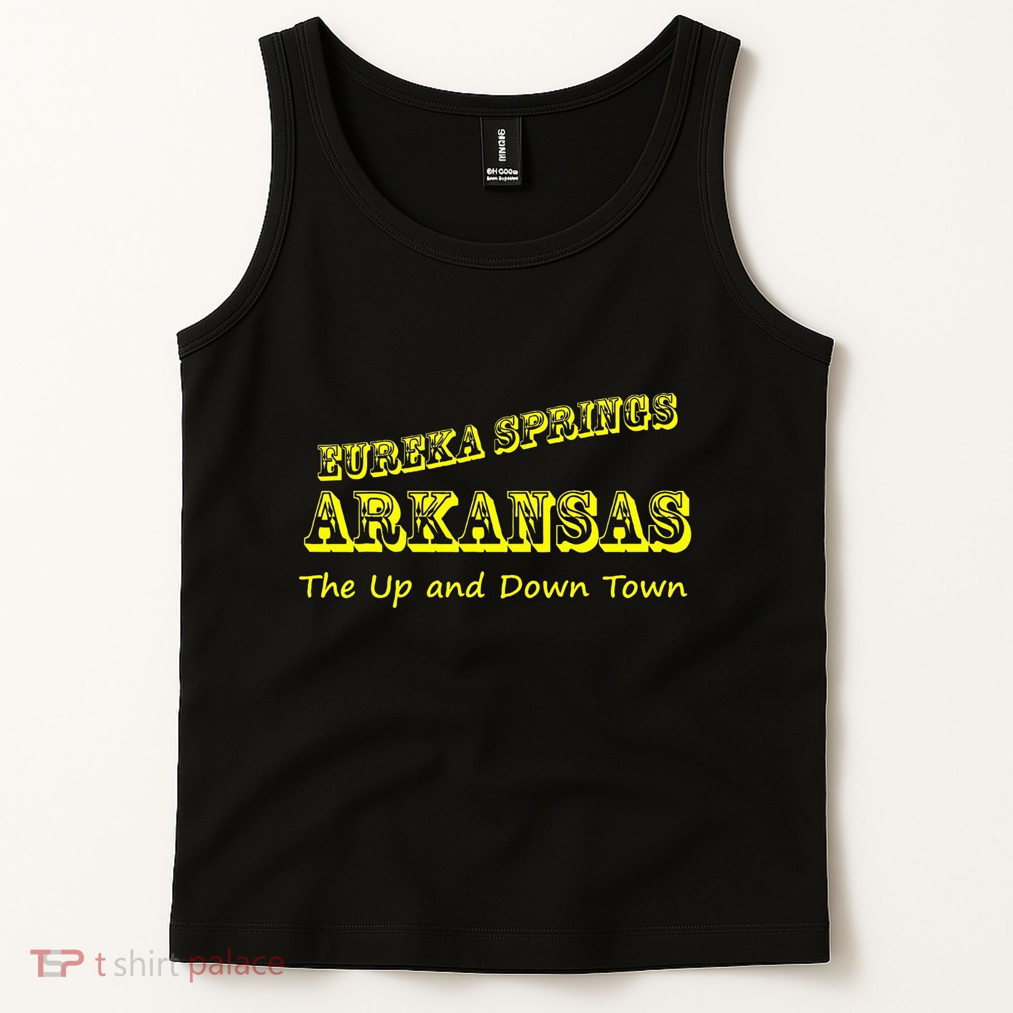 Eureka Springs Arkansas Up And Down Town Souvenir Tank Top