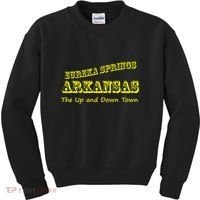 Eureka Springs Arkansas Up And Down Town Souvenir Kids Sweatshirt thumb 0