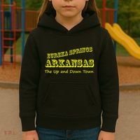 Eureka Springs Arkansas Up And Down Town Souvenir Kids Hoodie thumb 3