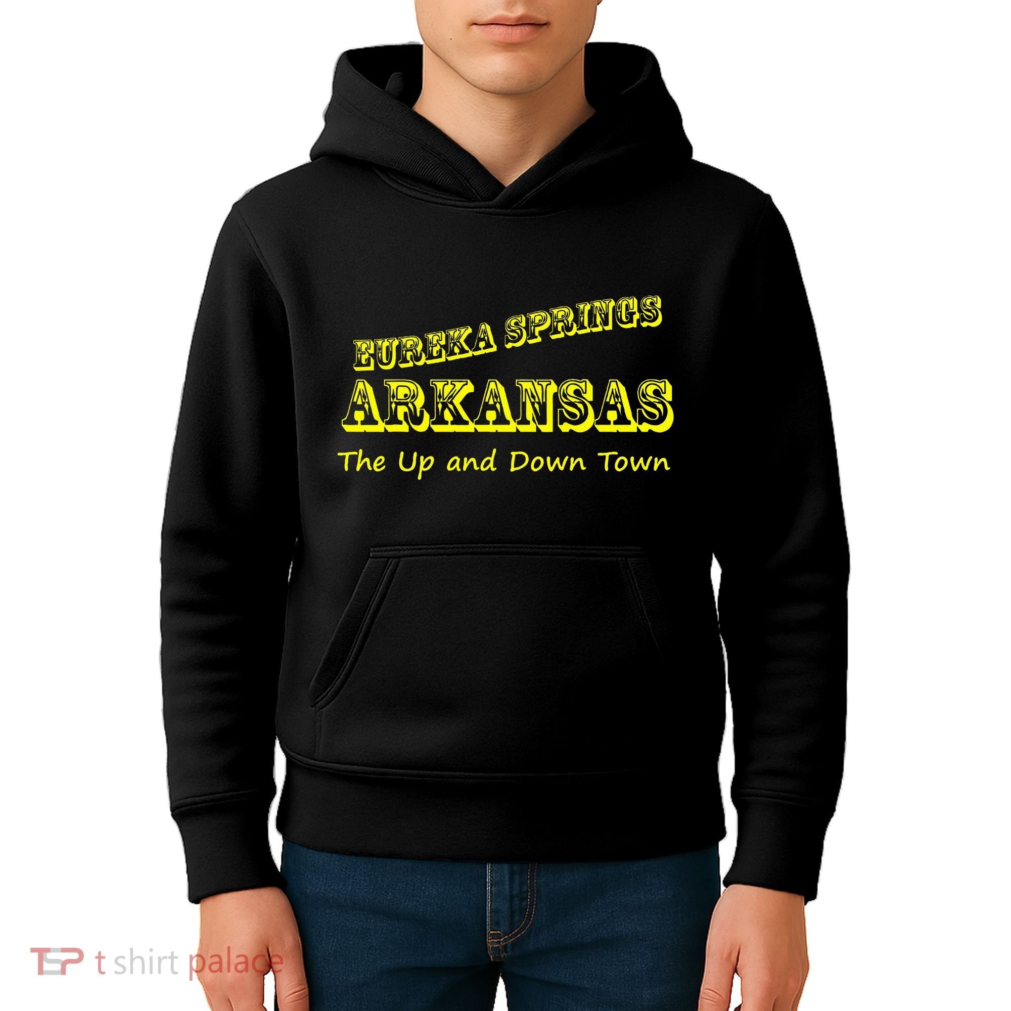 Eureka Springs Arkansas Up And Down Town Souvenir Kids Hoodie
