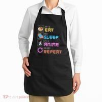 Eat Sleep Anime Repeat Anime Manga Apron thumb 2