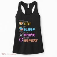 Eat Sleep Anime Repeat Anime Manga Women's Tank Top thumb 0