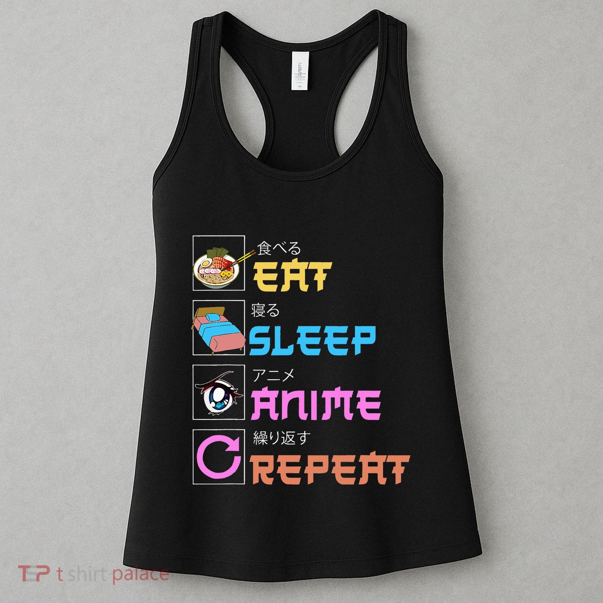 Eat Sleep Anime Repeat Anime Manga Women's Tank Top