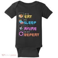 Eat Sleep Anime Repeat Anime Manga Baby Bodysuit thumb 0