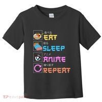 Eat Sleep Anime Repeat Anime Manga Toddler T-Shirt thumb 0