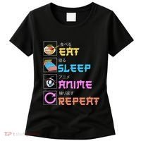 Eat Sleep Anime Repeat Anime Manga Women's T-Shirt thumb 0