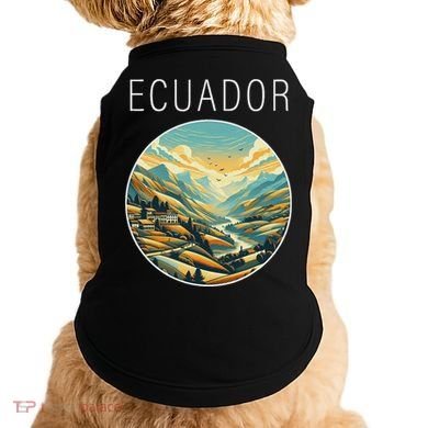 Ecuador Scenery Art Deco Doggie Tank