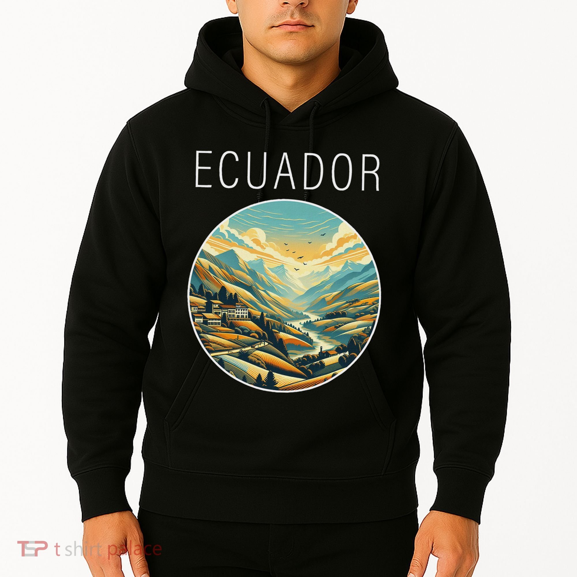 Ecuador Scenery Art Deco Hoodie