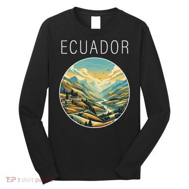 Ecuador Scenery Art Deco Long Sleeve Shirt