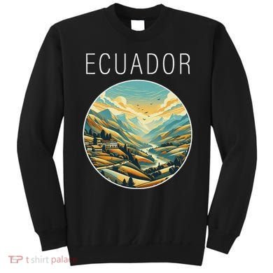 Ecuador Scenery Art Deco Sweatshirt