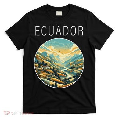 Ecuador Scenery Art Deco T-Shirt